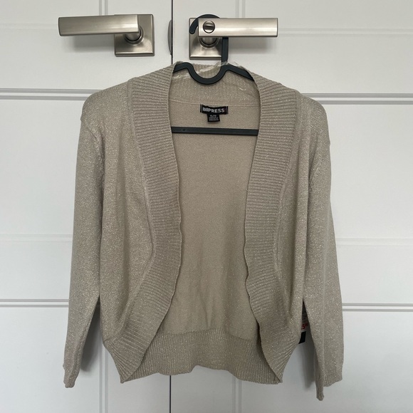 Sparkly 3/4 Sleeve Cardigan (NWT) - Picture 3 of 8